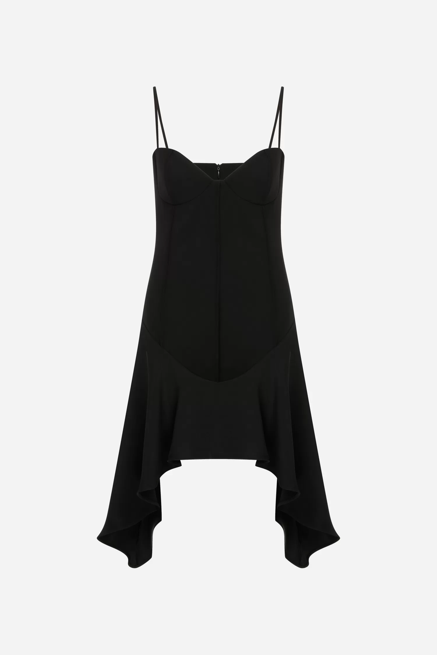 Best Allegra - Strap Mini Dress with Decorative Stitching and Assymetrical Hem Line Resort 24 | Dresses