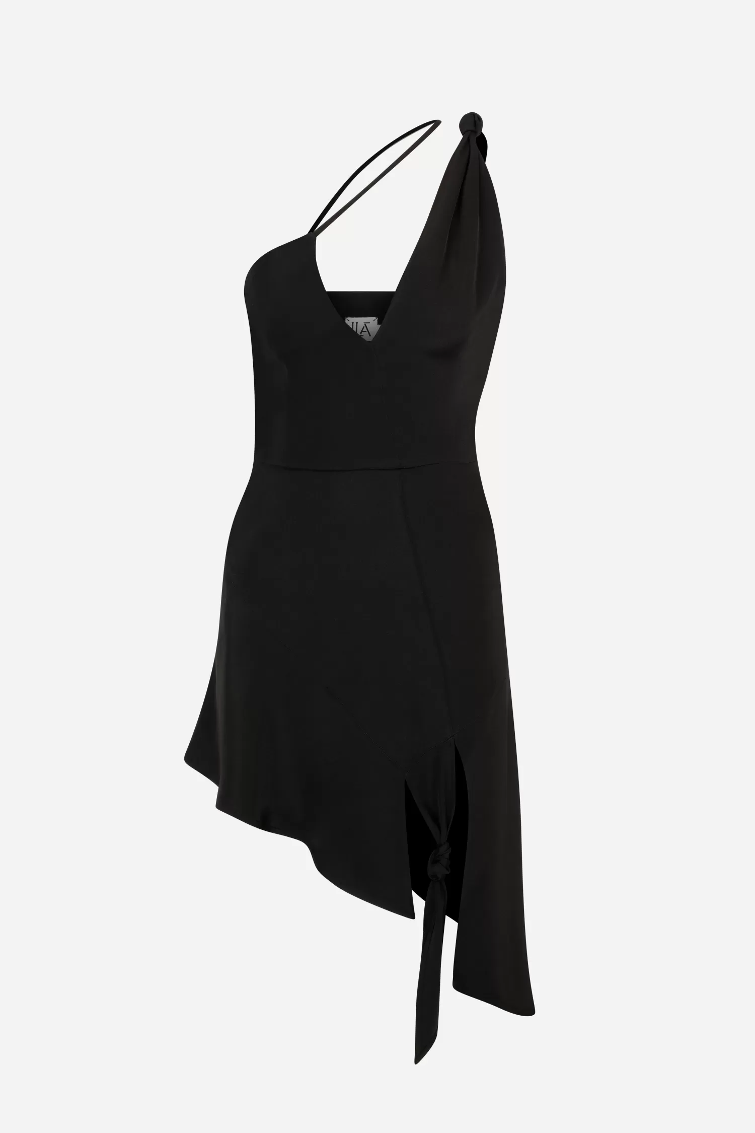 Discount Allure - One Shoulder Mini Dress with Front Slit and Knot Detail Resort 24 | Dresses