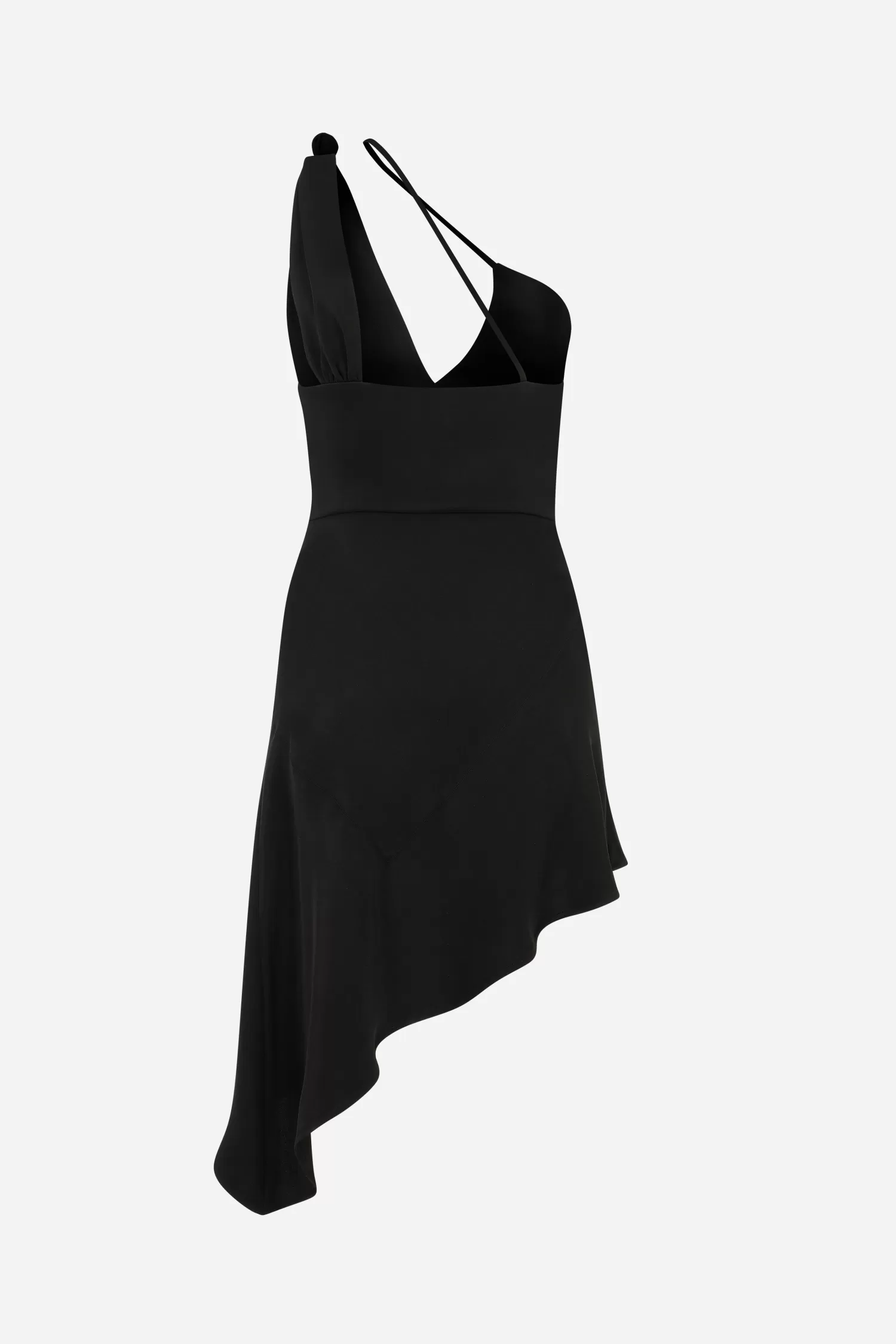 Discount Allure - One Shoulder Mini Dress with Front Slit and Knot Detail Resort 24 | Dresses