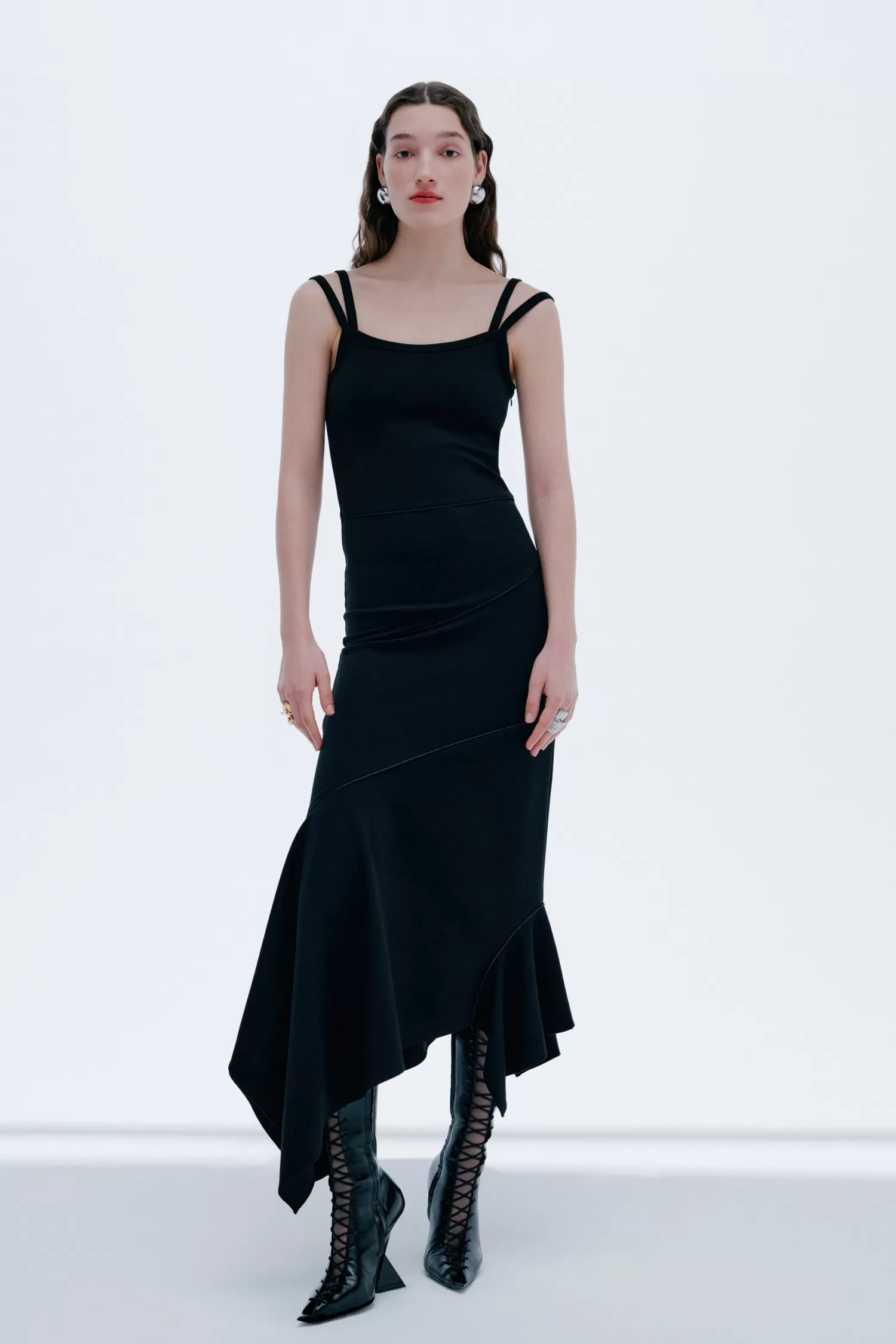 Shop Beatriz - Double Strapped Knitted Midi Dress Fall/winter '25 | Dresses