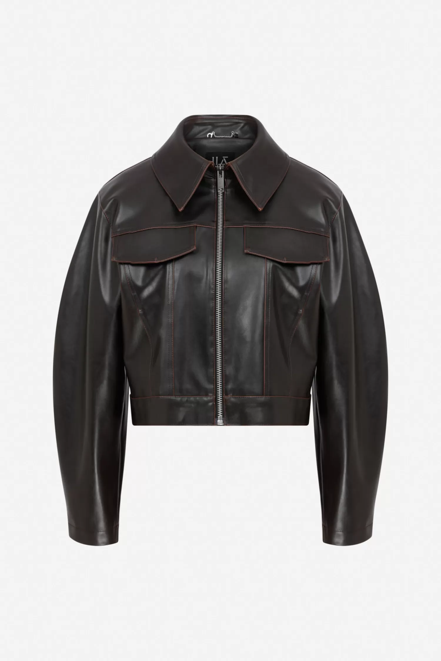 Fashion Carol - Vegan Leather Crop Biker Jacket Fall/winter '25 | Blazers & Coats