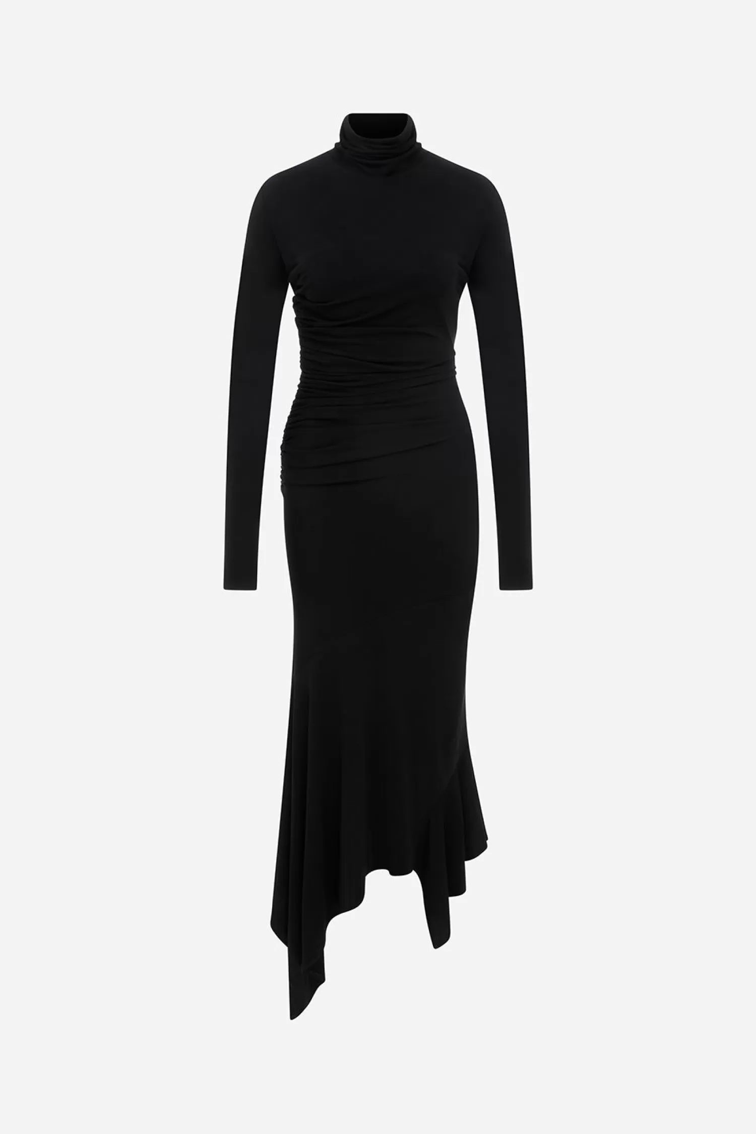 Best Cecily - Turtle Neck Long Sleeve Jersey Midi Dress Fall/winter '25 | Dresses