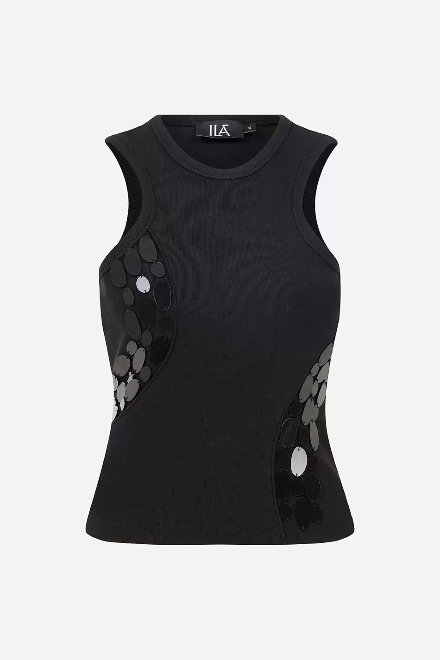 New Darcy - Hand Stitched Mirror Detailed Tank Top Fall/winter '25 | Tops