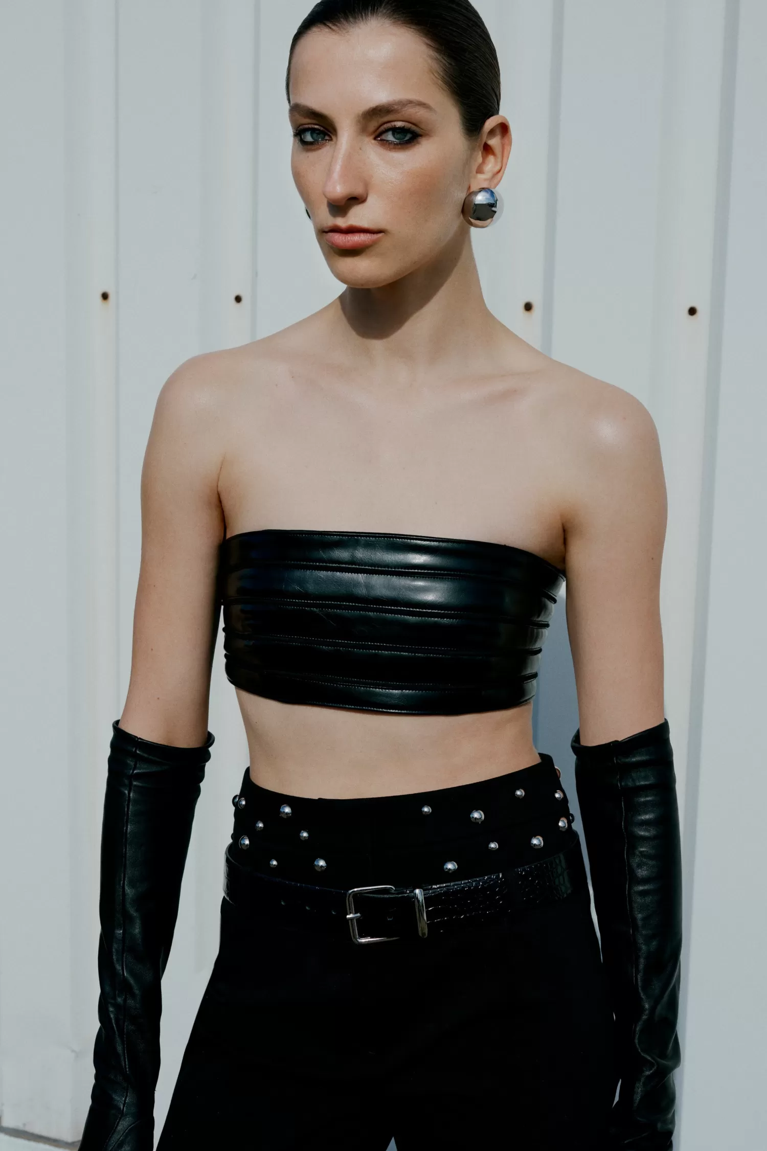 Discount Dolly - Vegan Leather Crop Top Fall/winter '25 | Tops