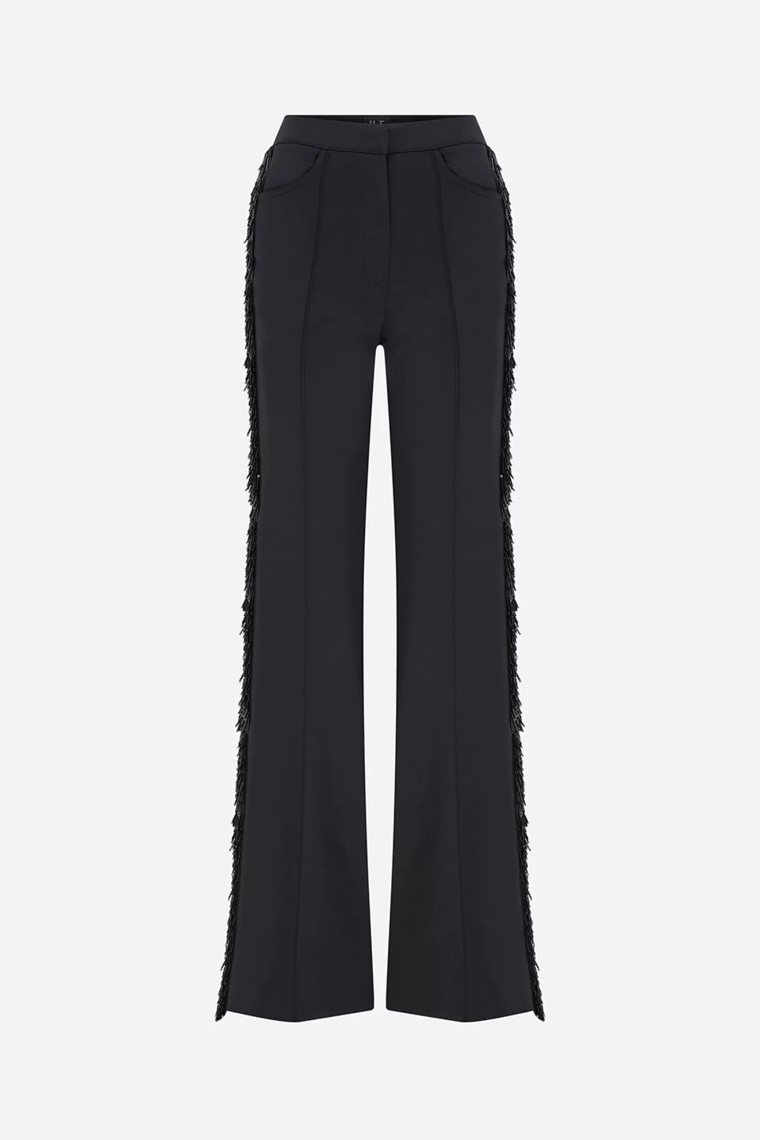 Shop Electra - Beaded Fringe Detailed Trousers Fall/winter '25 | Trousers