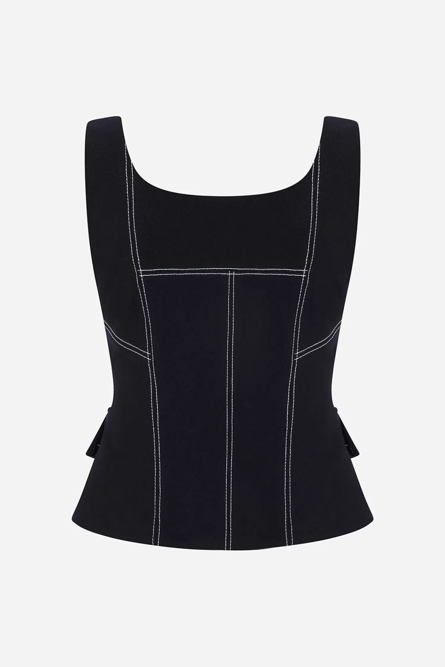 Flash Sale Gabrielle - Contrast Stitching Detailed Cargo Corset Fall/winter '25 | Tops