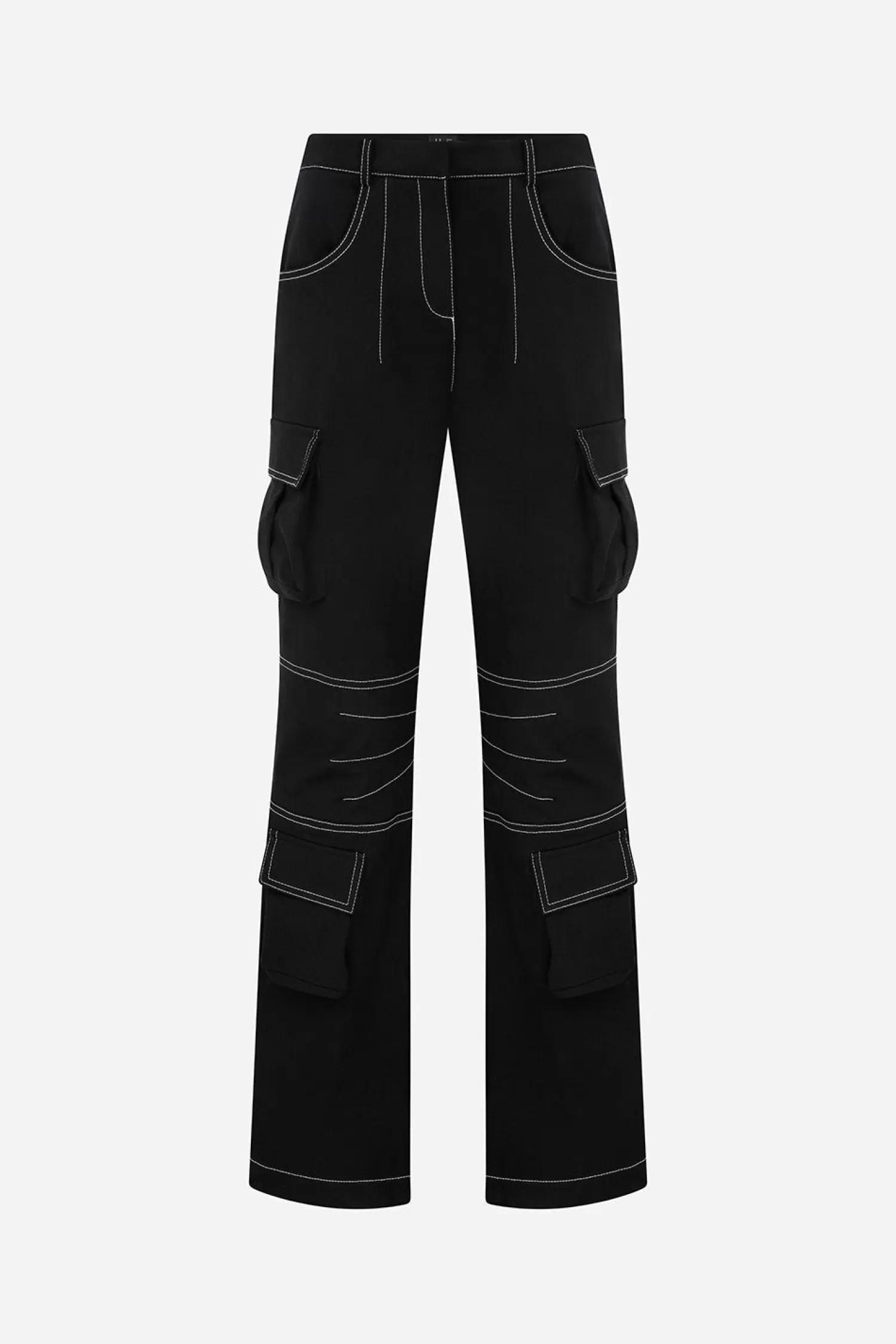 Hot Gabrielle - Contrast Stitching Detailed Worker Trousers Fall/winter '25 | Shop By Look