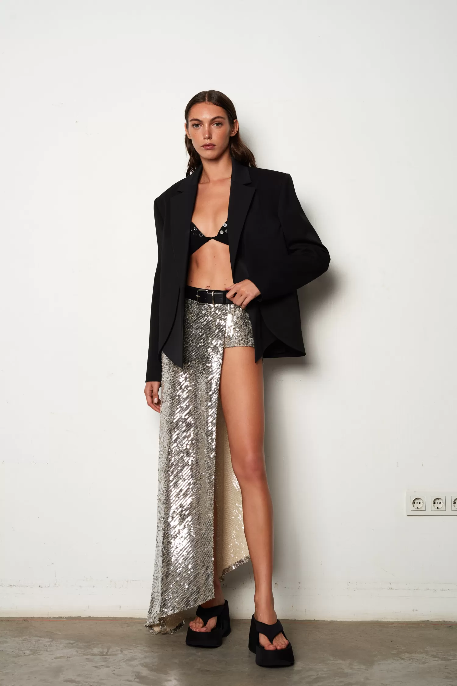 Outlet Galina - Sequined Midi Skirt With Bikini Detail Resort 24 | Skirts