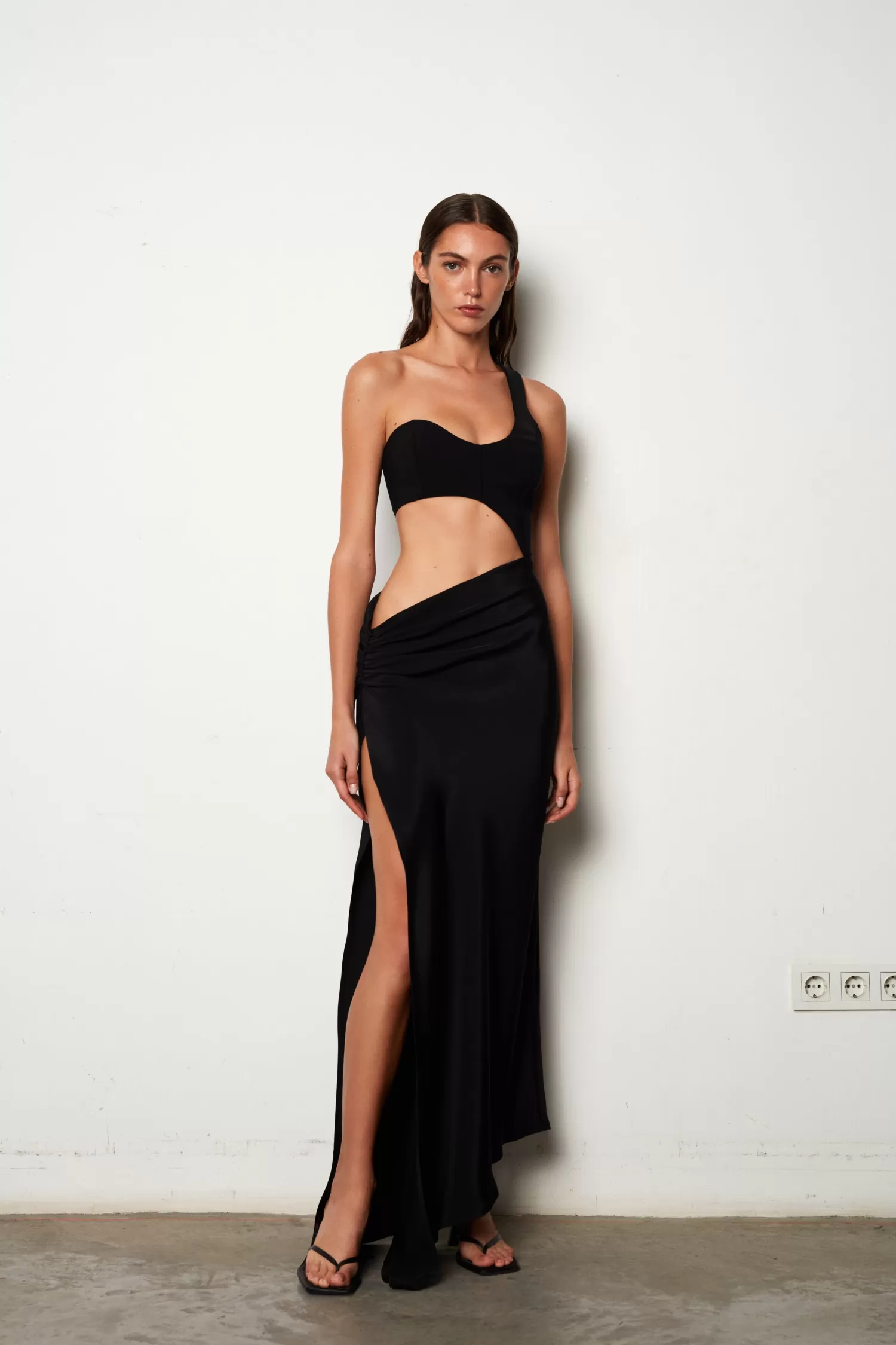 Cheap Helen - Corsetry Inspired One-Shoulder Midi Dress Resort 24 | Dresses