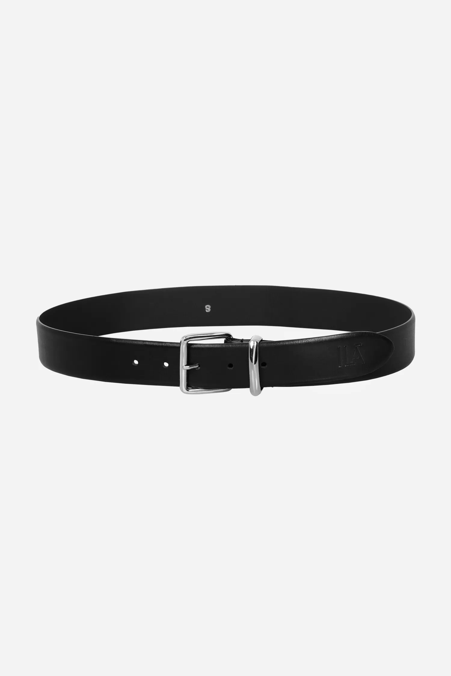 New ILA Leather Belt with Silver Buckle Resort 24 | Shop By Look