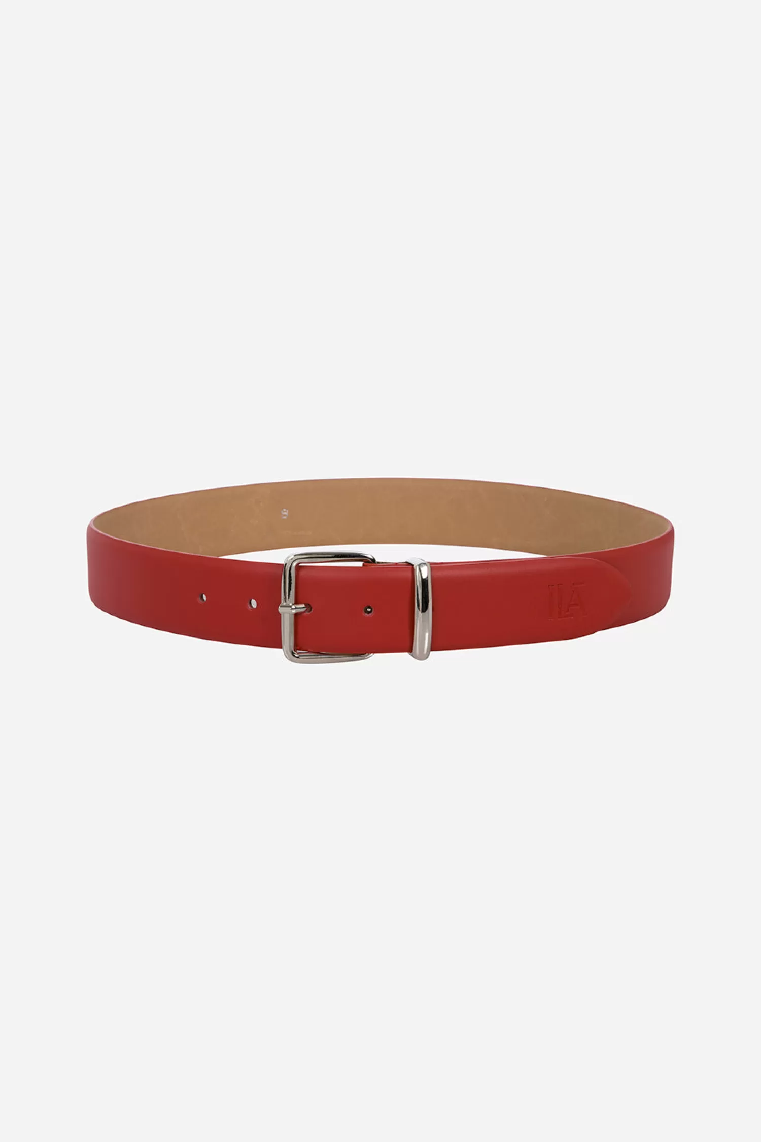 Clearance ILA Leather Belt With Silver Buckle Spring/summer 24