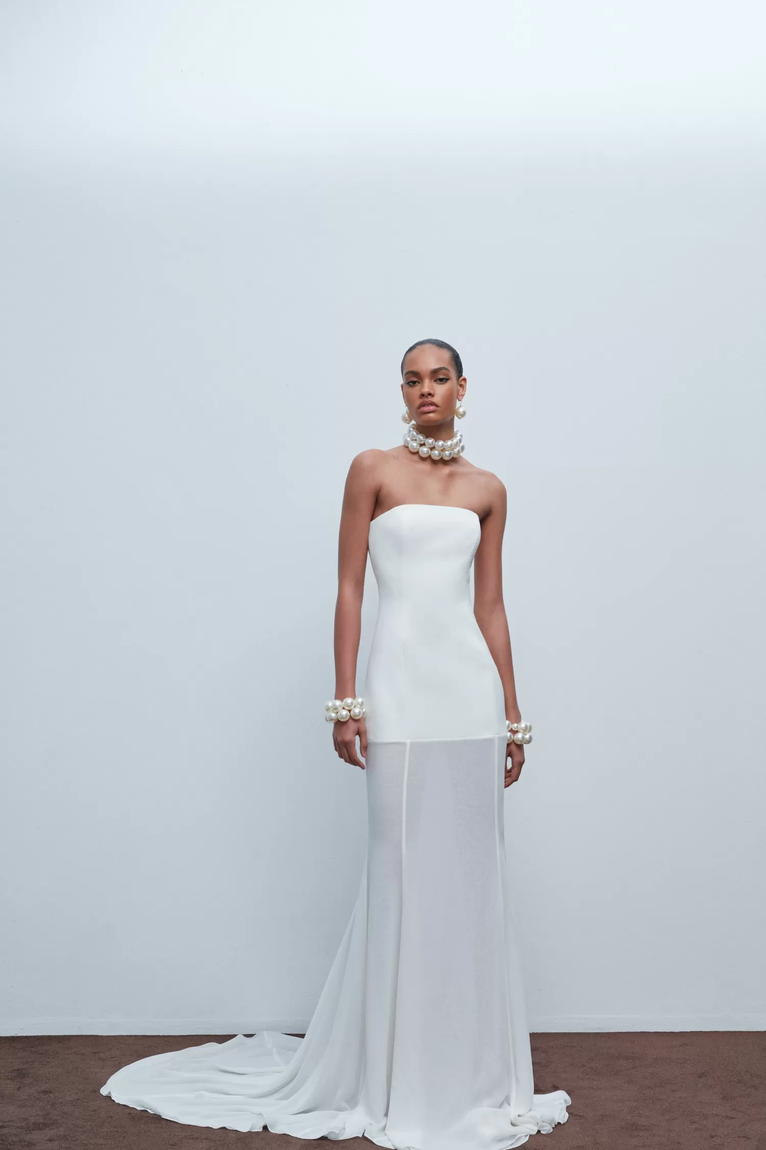 Hot Isabel - Strapless Shiffon Maxi Dress Bridal | Dresses