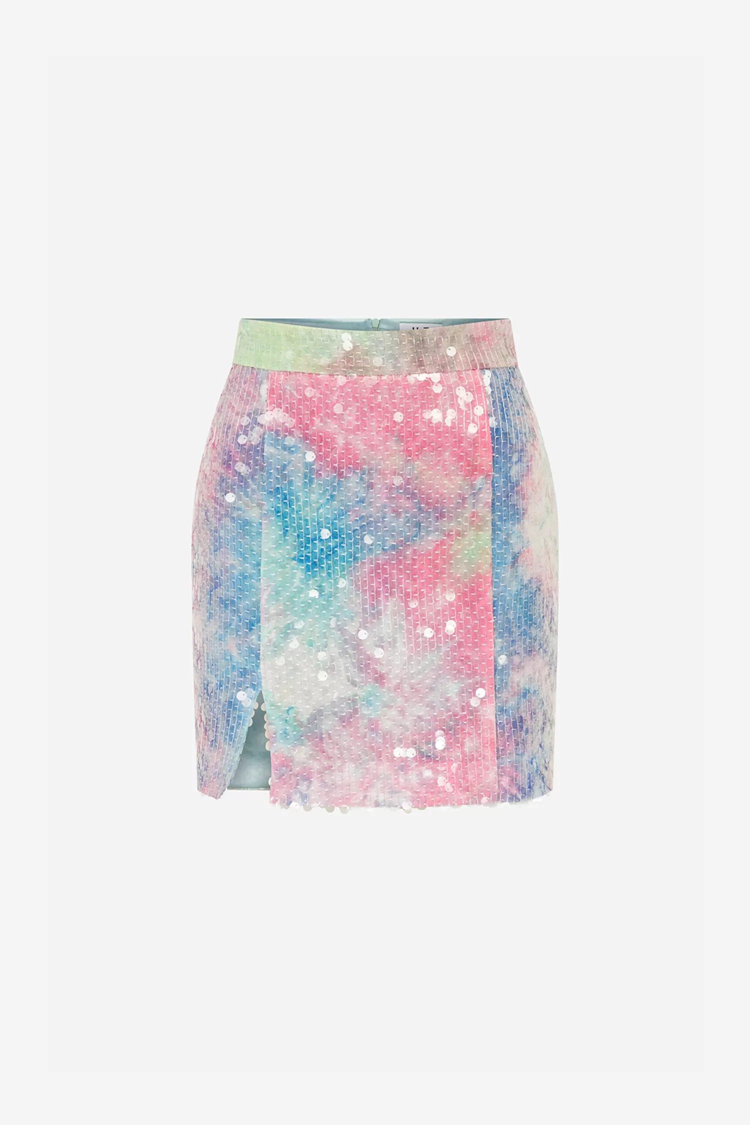 New Janine - Silk Sequin Mini Skirt With Front Slit Spring/summer 24 | Skirts