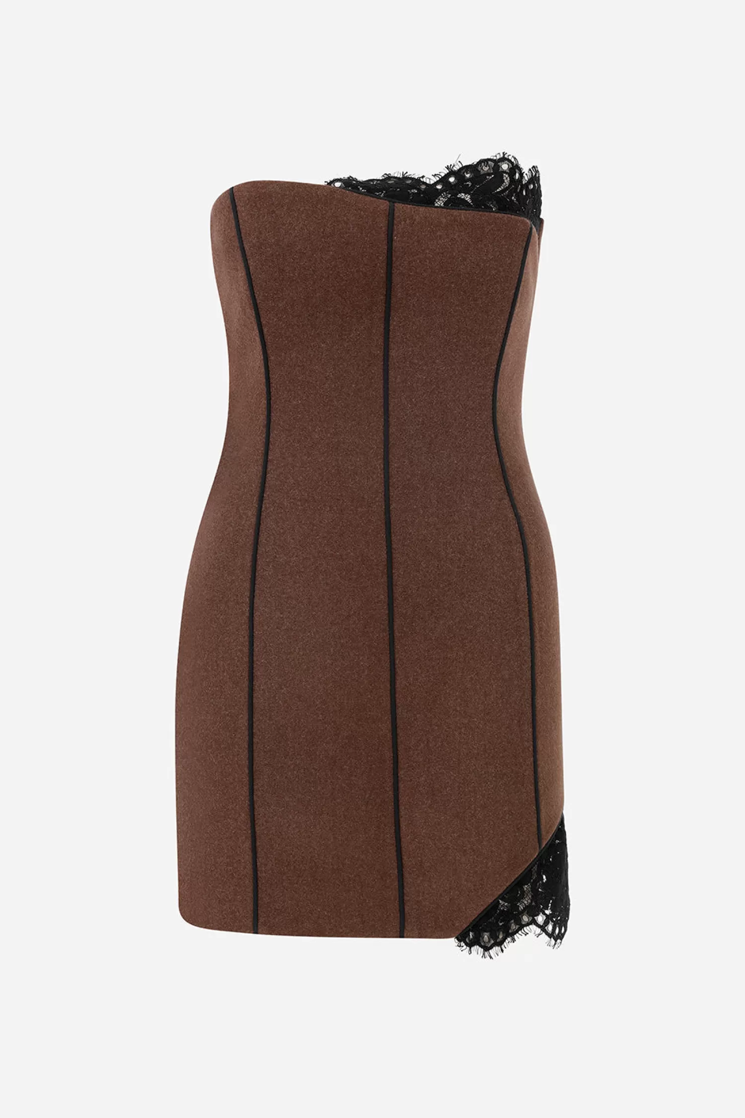 Clearance Judy - Lace Detailed Strapless Mini Dress Fall/winter '25 | Shop By Look