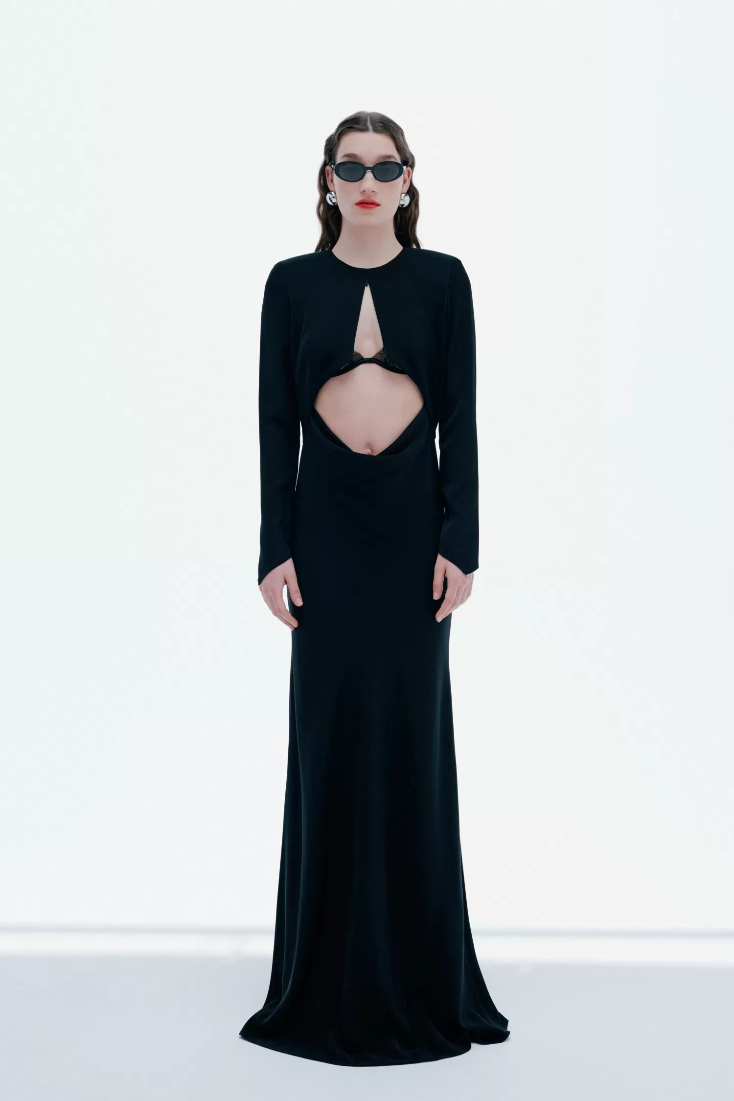 Shop Juliette - Cowl Detailed Long Sleeve Maxi Dress Fall/winter '25 | Dresses