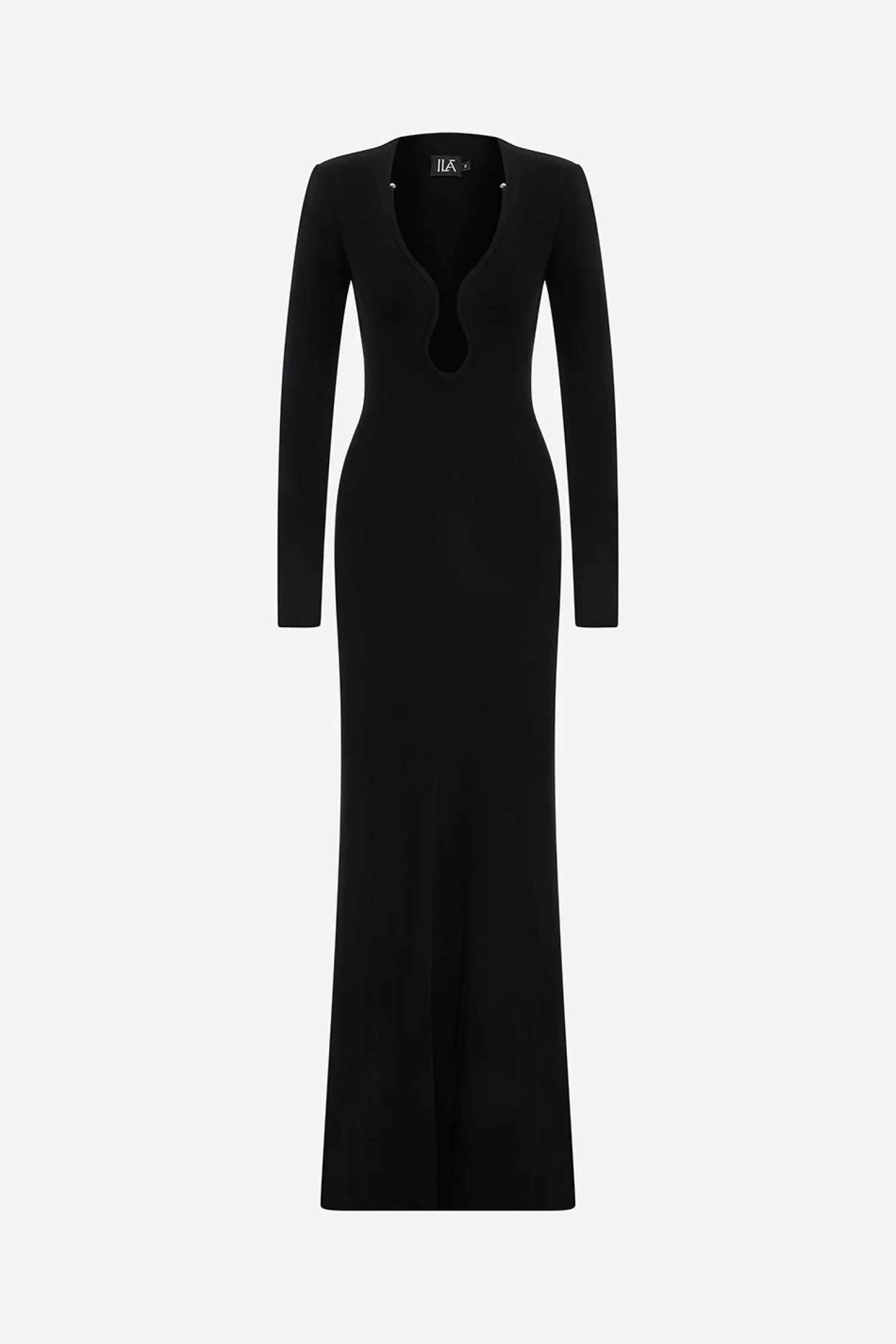 Clearance Lauren - Long Sleeve Jersey Dress With Hand Made Crafted Detailed Neckline Fall/winter '25 | Dresses