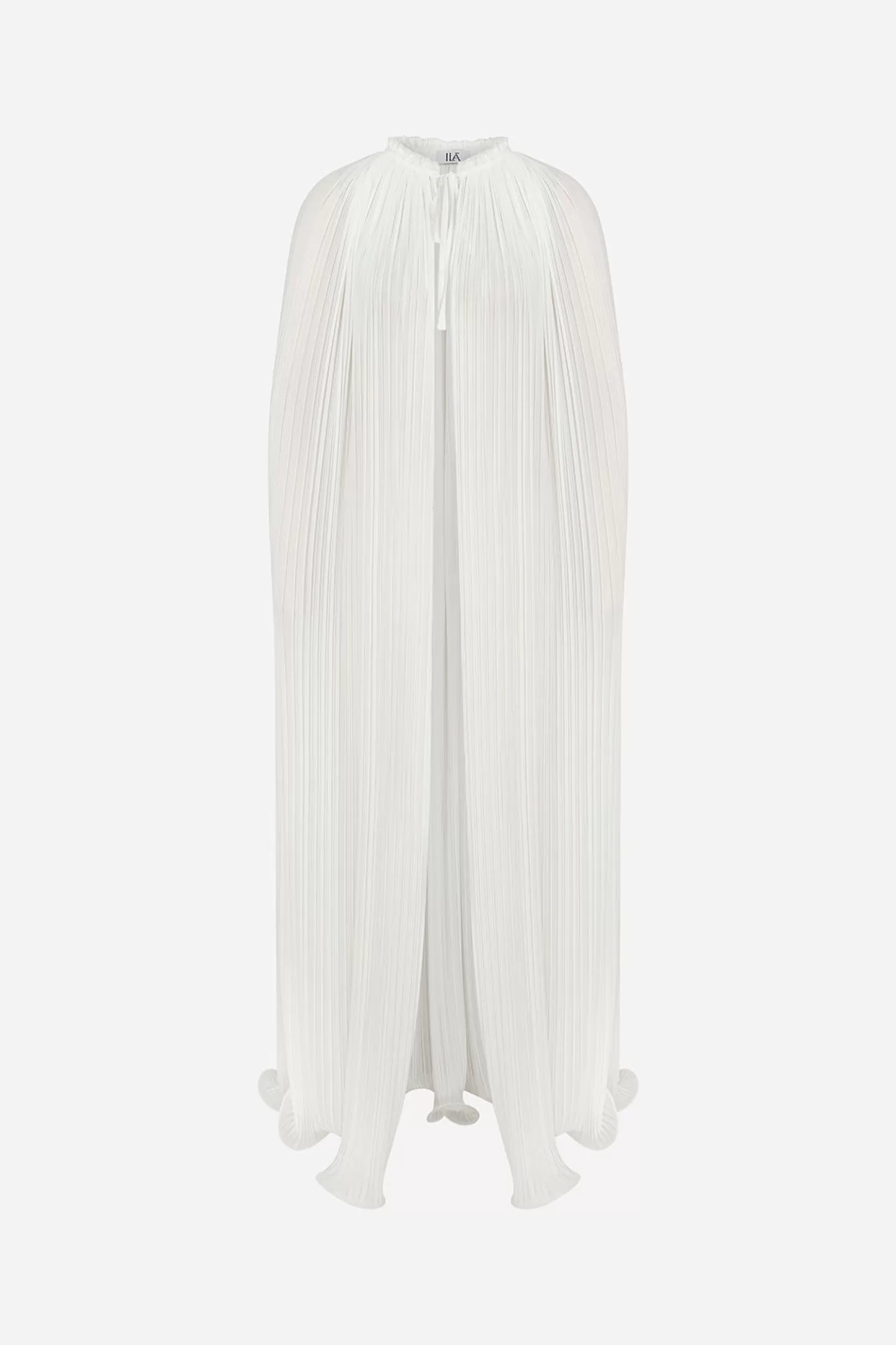 Sale Lumi - Pleated Chiffon Cape Bridal | Blazers & Coats