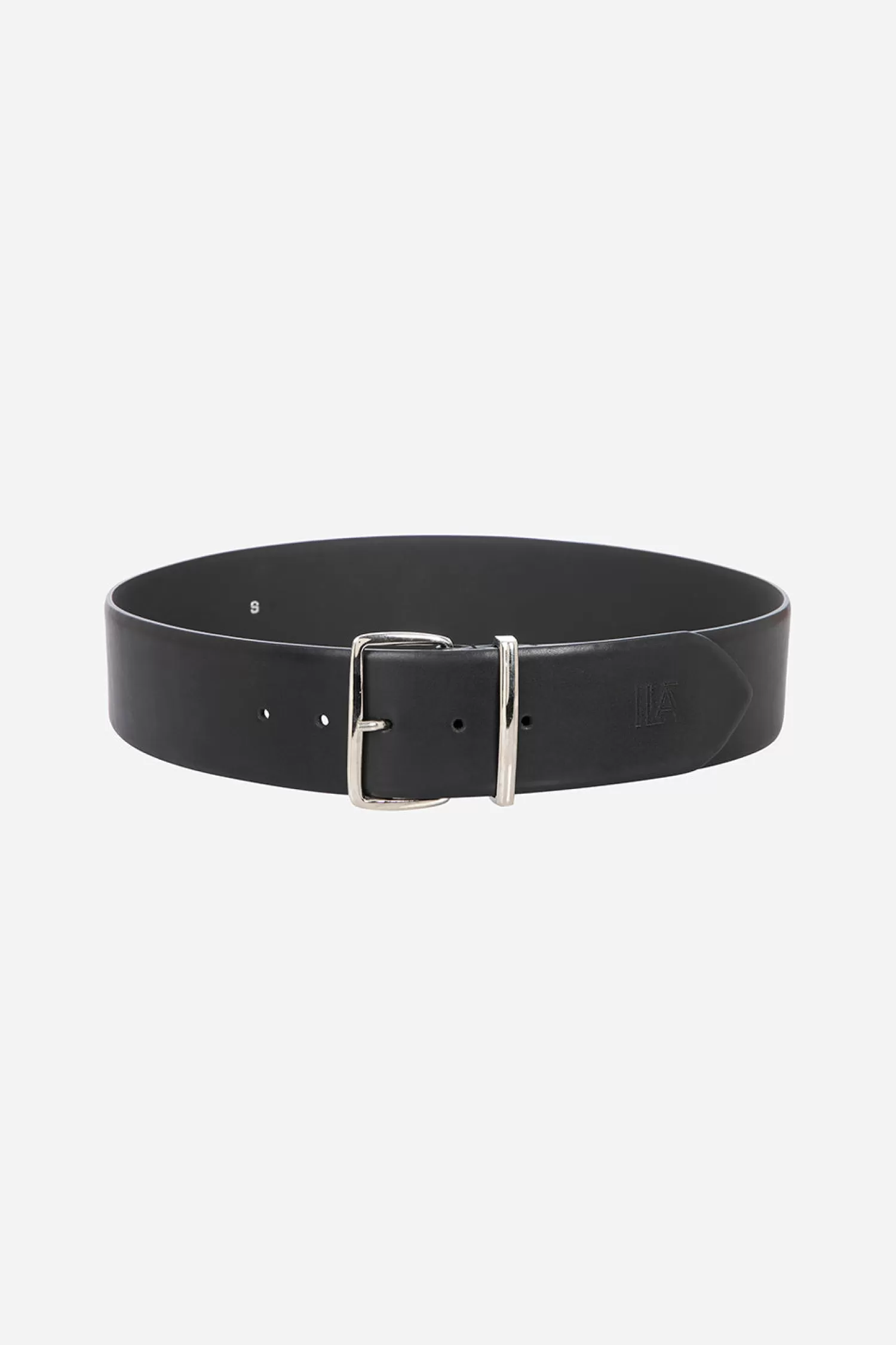 Online Mel - Wide Leather Belt With Silver Buckle Spring/summer 24