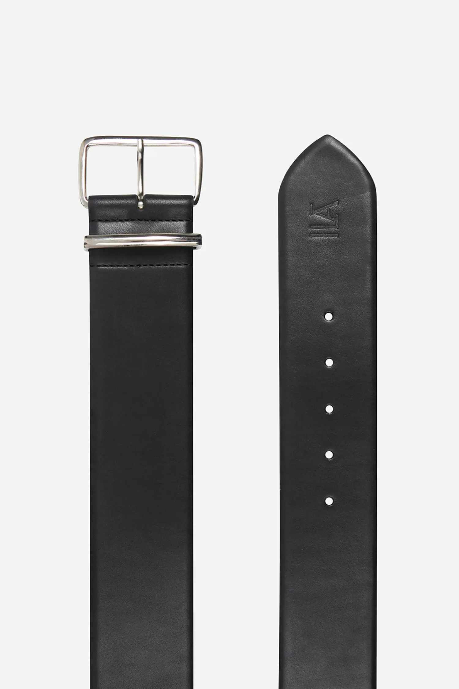 Online Mel - Wide Leather Belt With Silver Buckle Spring/summer 24