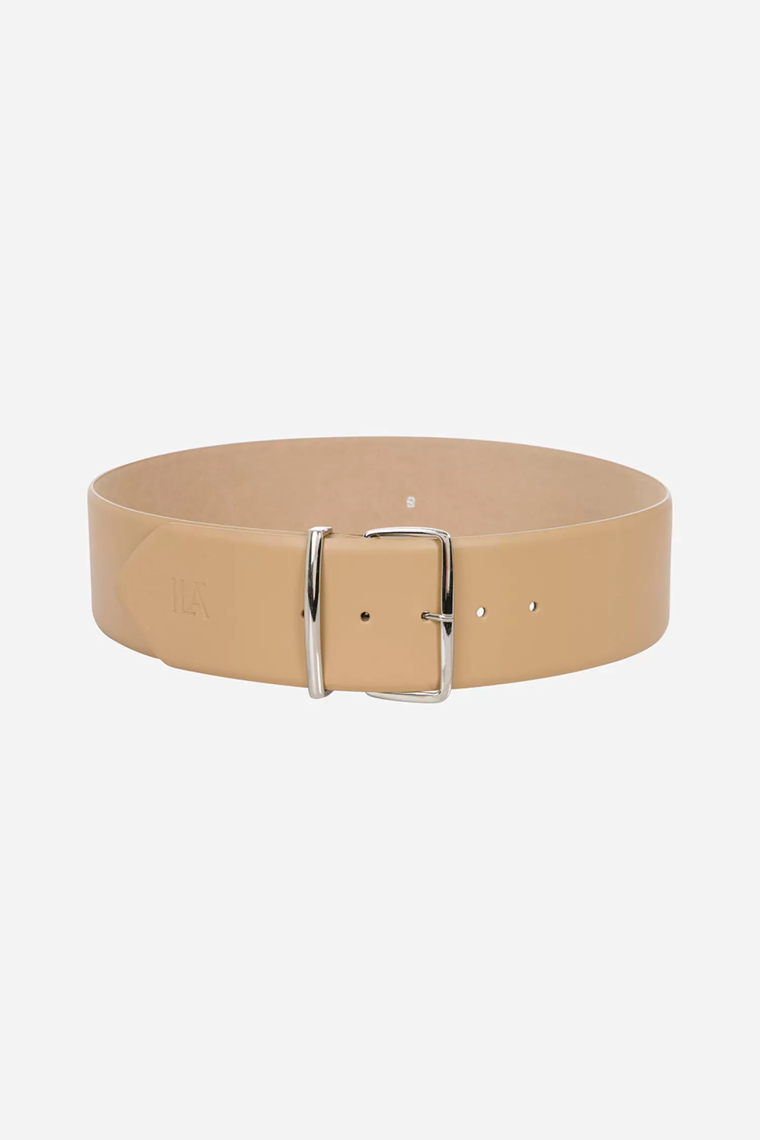 Flash Sale Melanie - Wide Leather Belt With Silver Buckle Spring/summer 24