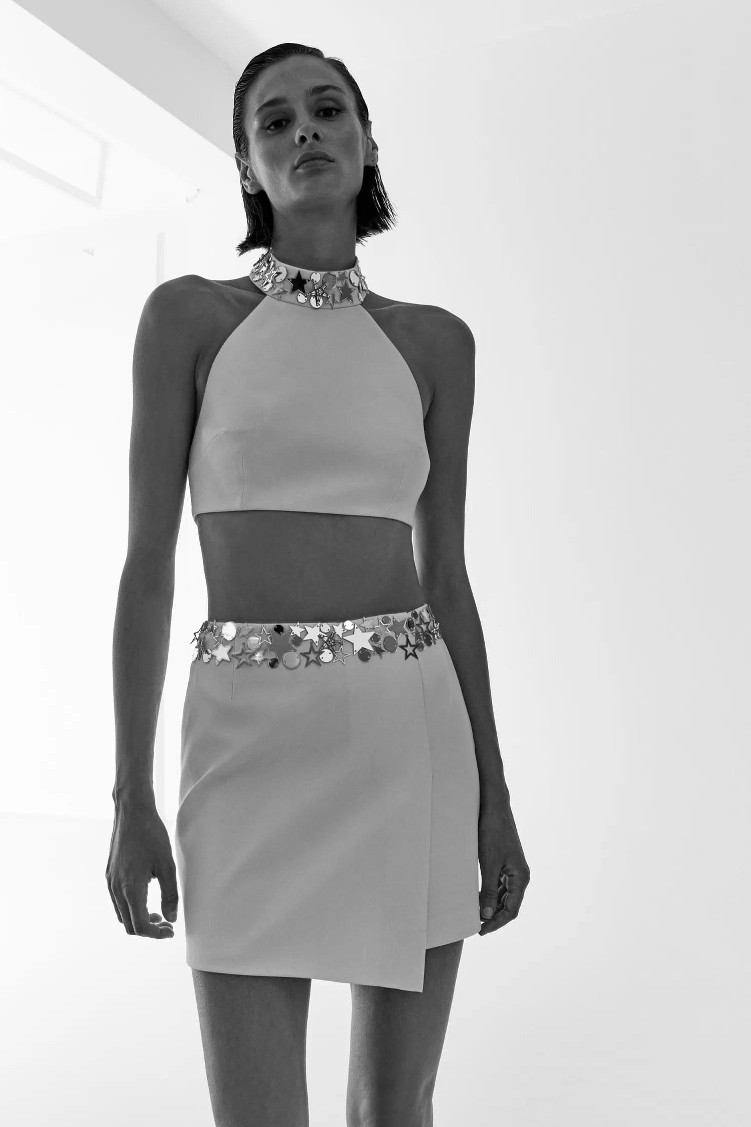 Shop Mills - Halter Neck Top with Star Accessories Bridal | Tops