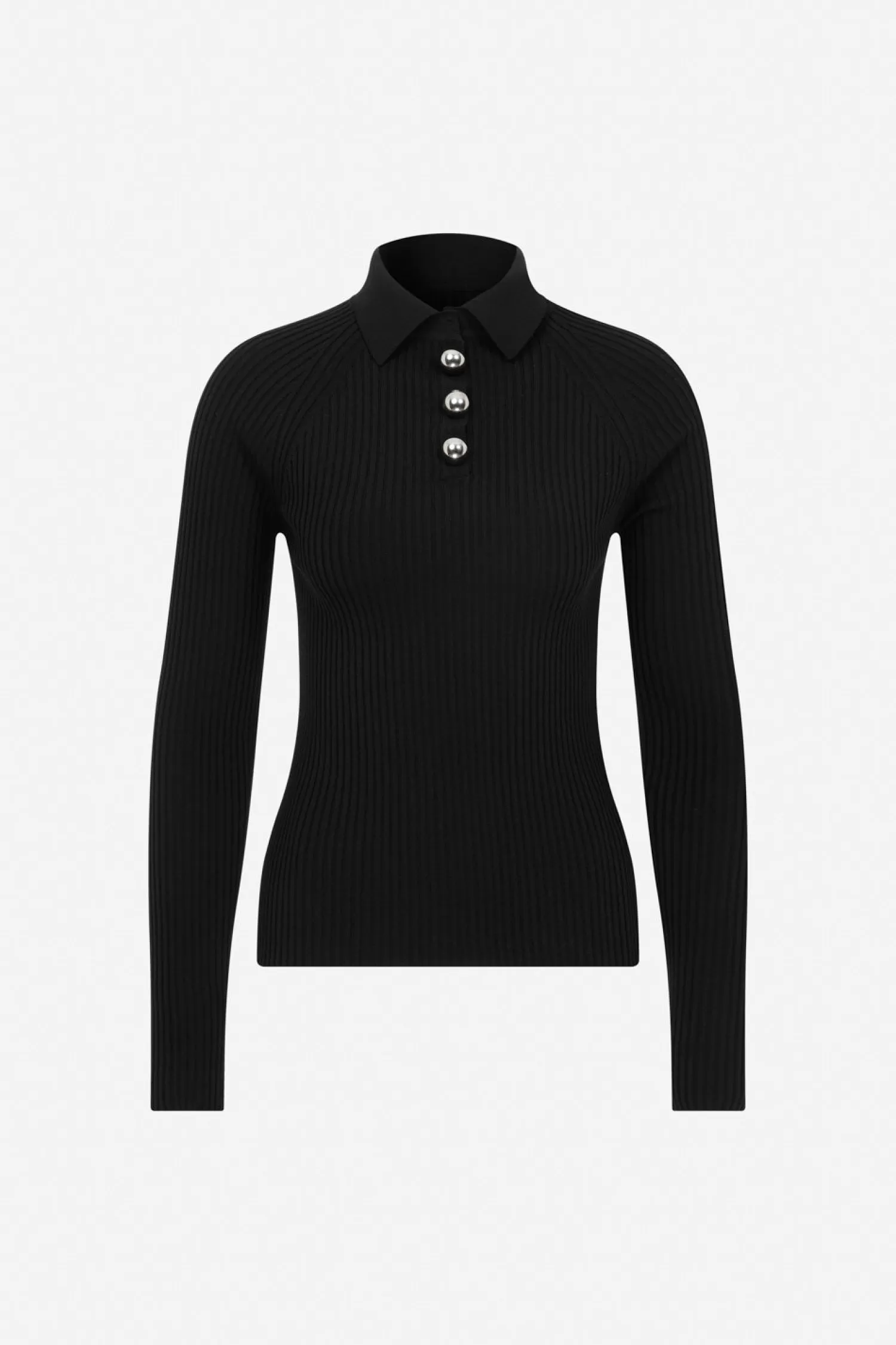 Store M谋lan - Polo Neck Ribbed Knit Top Fall/winter '25 | Shop By Look