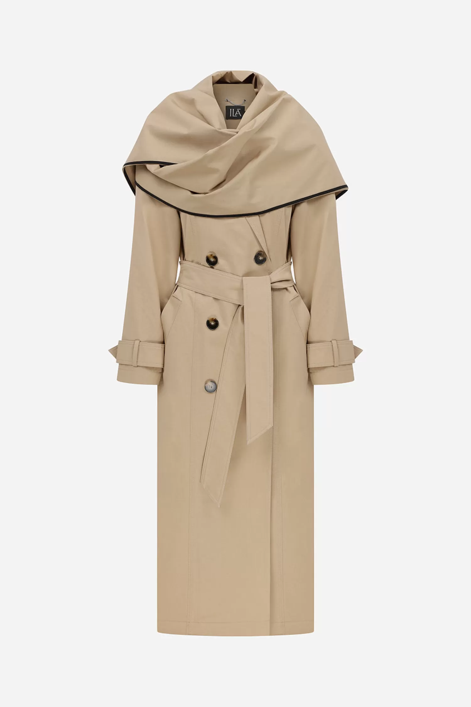 Sale Poppy - Removable Scarf Detailed Trench Coat Fall/winter '25 | Blazers & Coats