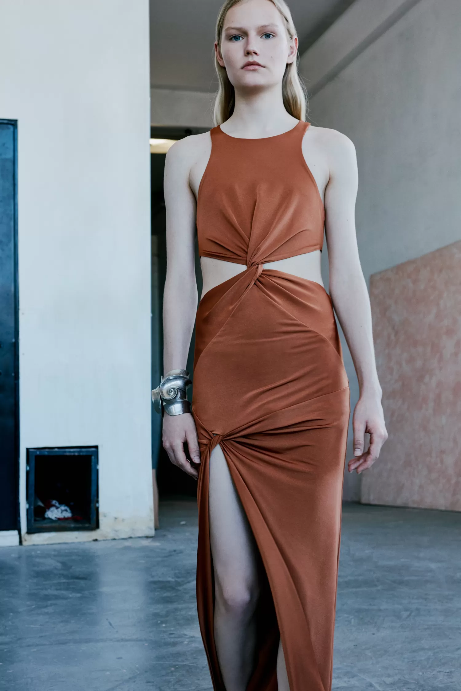 Online Satya - Halter Neck Jersey Dress With Twist Details Spring/summer 24 | Dresses