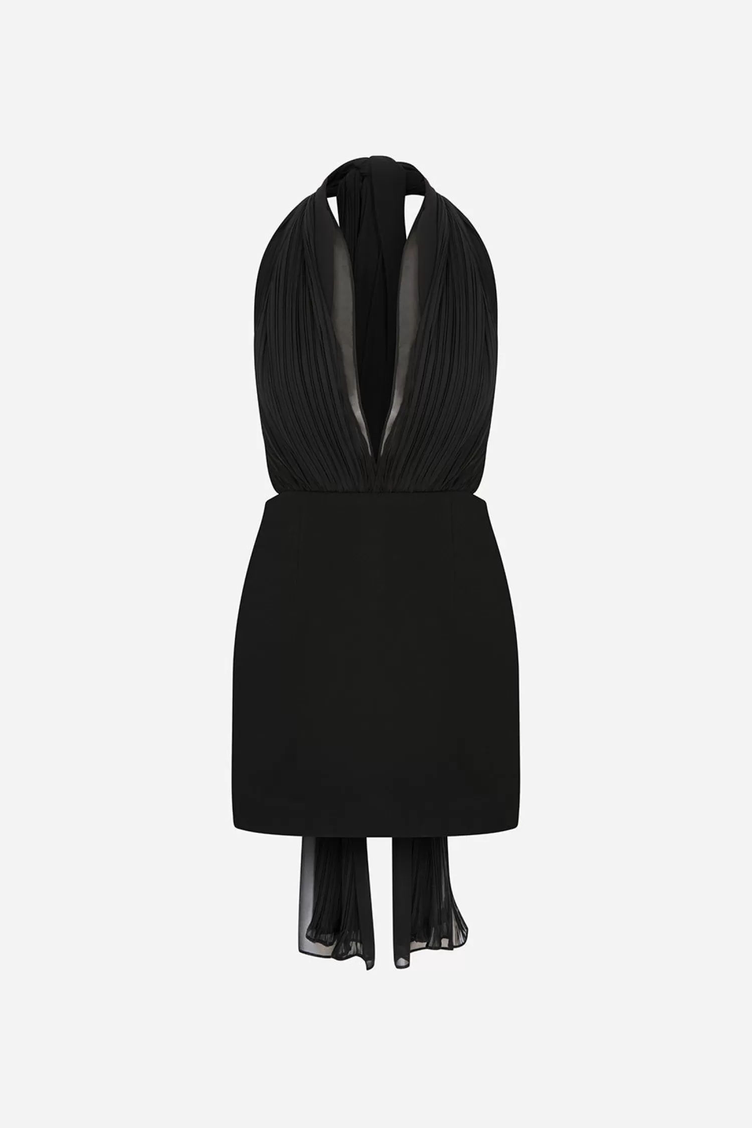 Online Tana - Deep V Neck Mini Dress With Pleated Chiffon Details Spring/summer 24 | Dresses