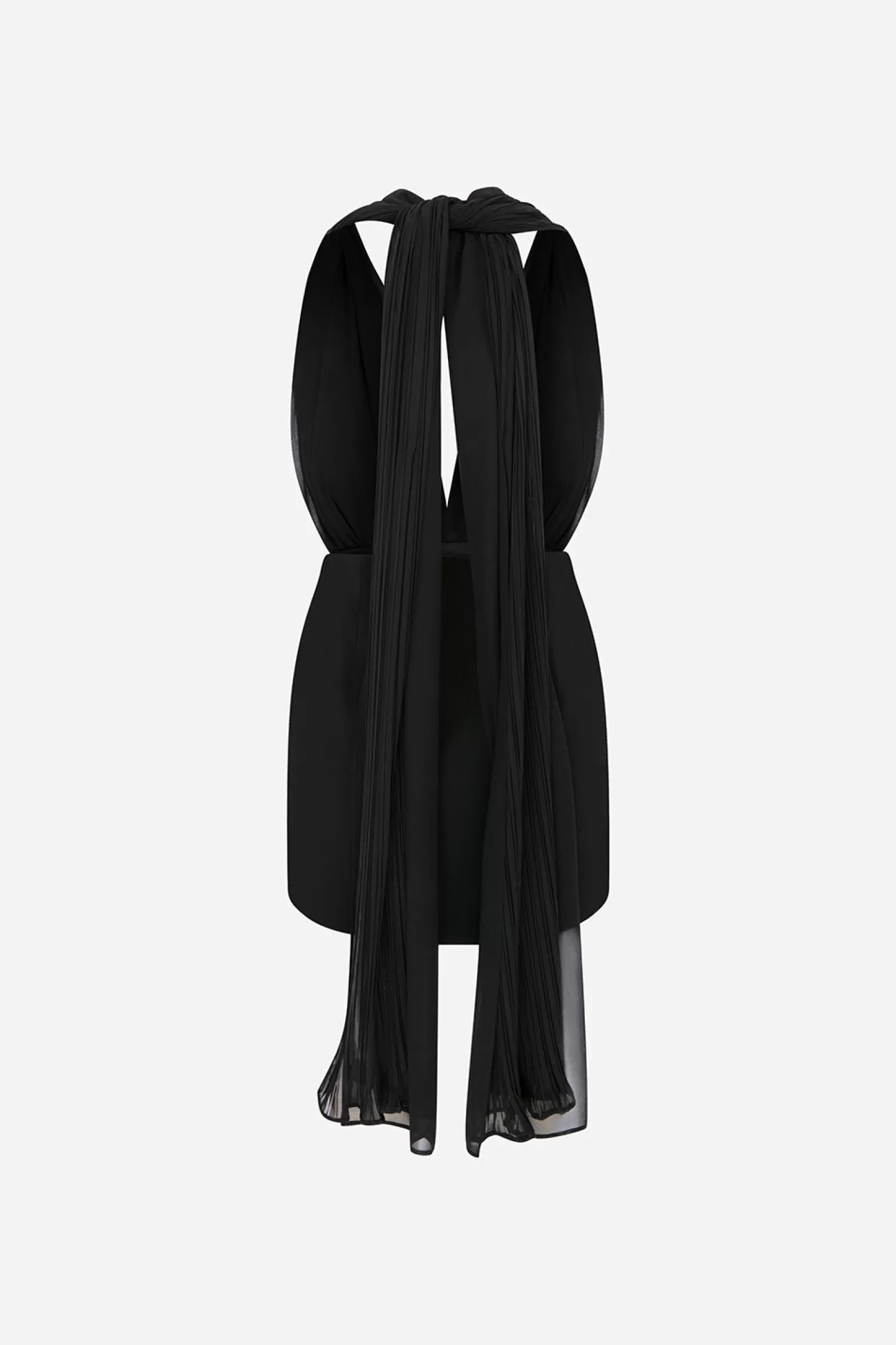 Online Tana - Deep V Neck Mini Dress With Pleated Chiffon Details Spring/summer 24 | Dresses