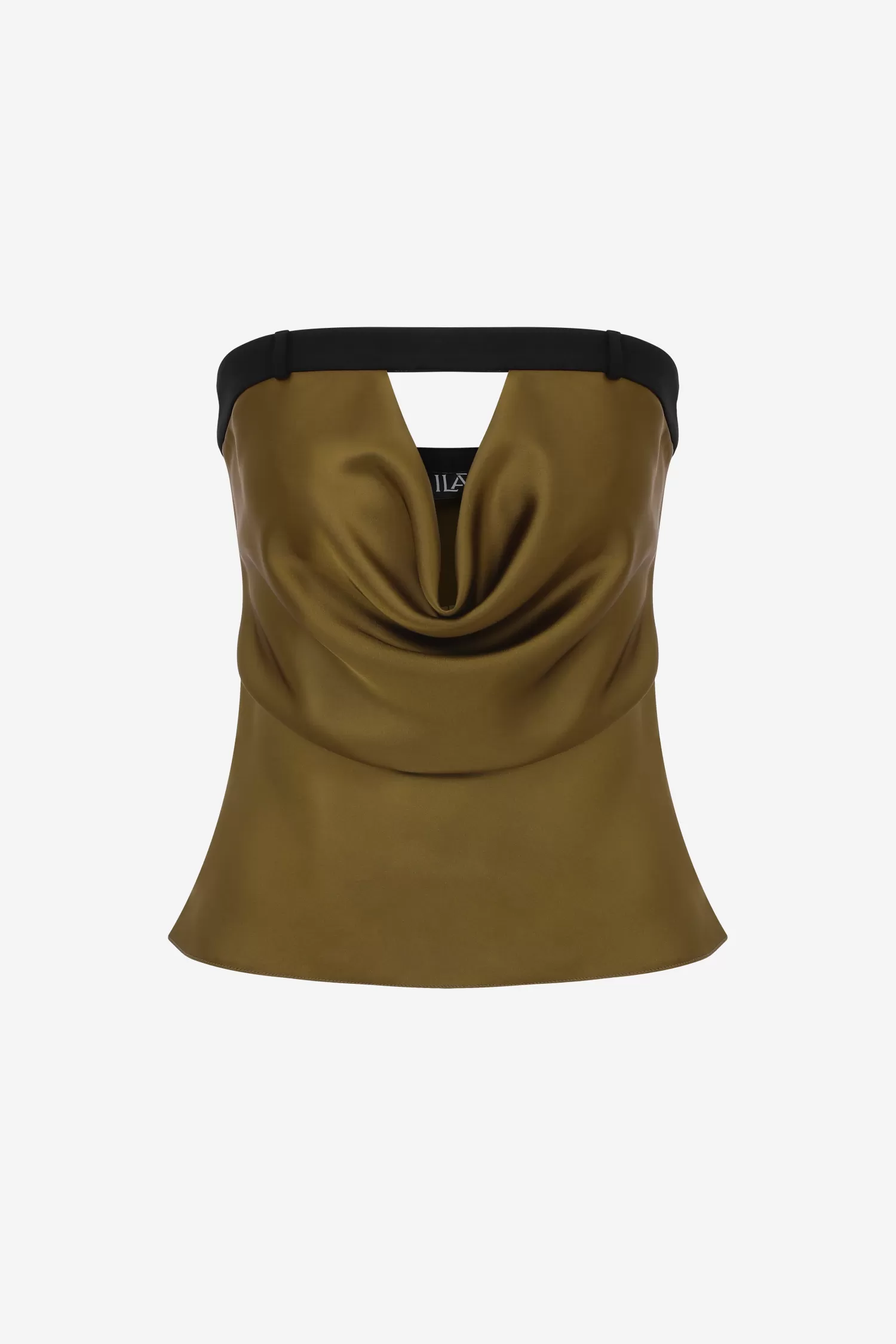 Best Tina - Strapless Cowl Neck Top Tops